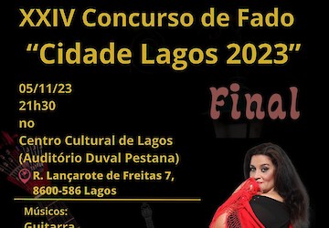 Final da XXIV Edição do Concurso de Fado Amador “Cidade de Lagos-2023”