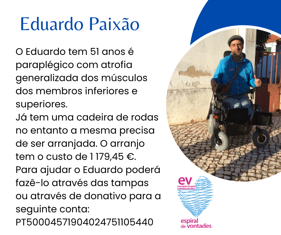 Campanha de angariação de fundos para Eduardo Paixão