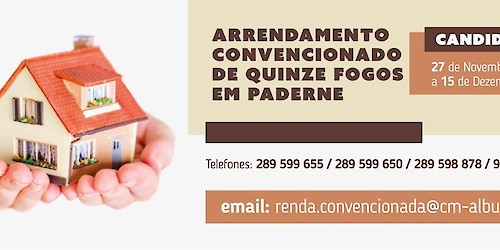 Município de Albufeira abre candidaturas para 15 habitações em regime de renda convencionada em Paderne