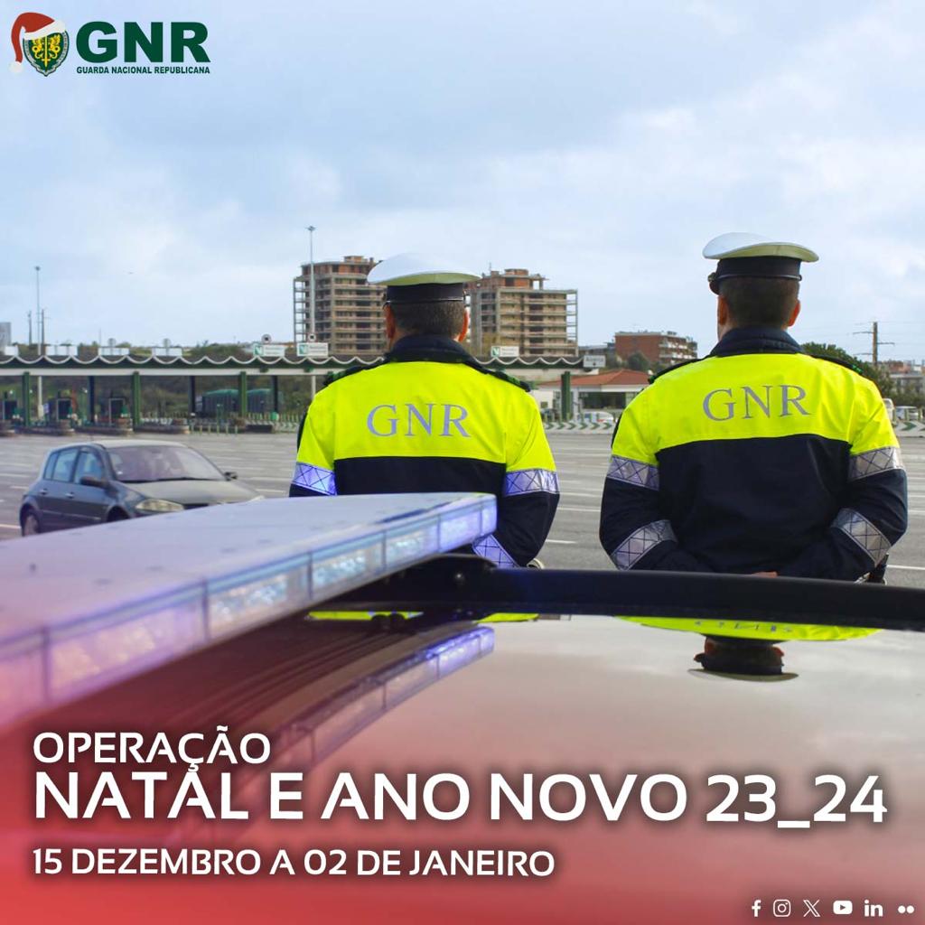GNR | Operação “Natal e Ano Novo 2023/2024” – Dados Provisórios de 29 de dezembro de 2023