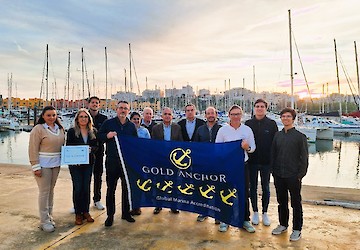 Marina de Portimão® galardoada com as 5 âncoras de ouro da The Yacht Harbour Association