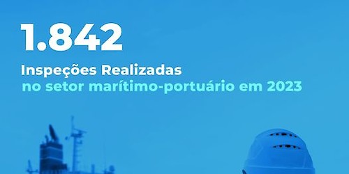 DGRM fez 1.842 inspeções marítimo-portuárias em 2023