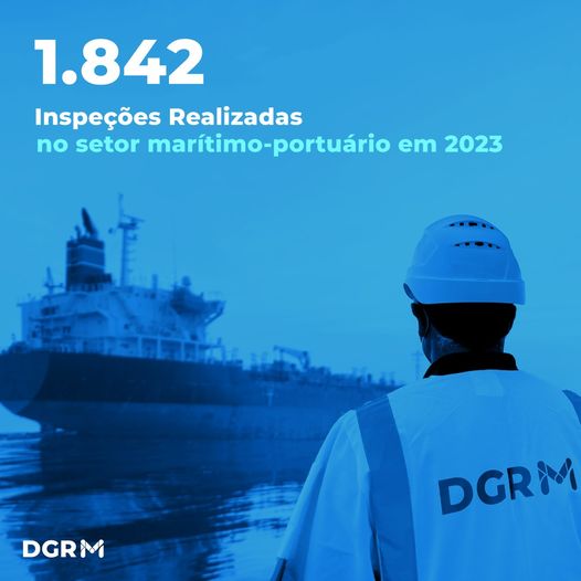 DGRM fez 1.842 inspeções marítimo-portuárias em 2023
