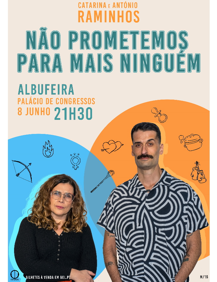 Catarina e António Raminhos com espetáculo dia 8 de Junho no Algarve