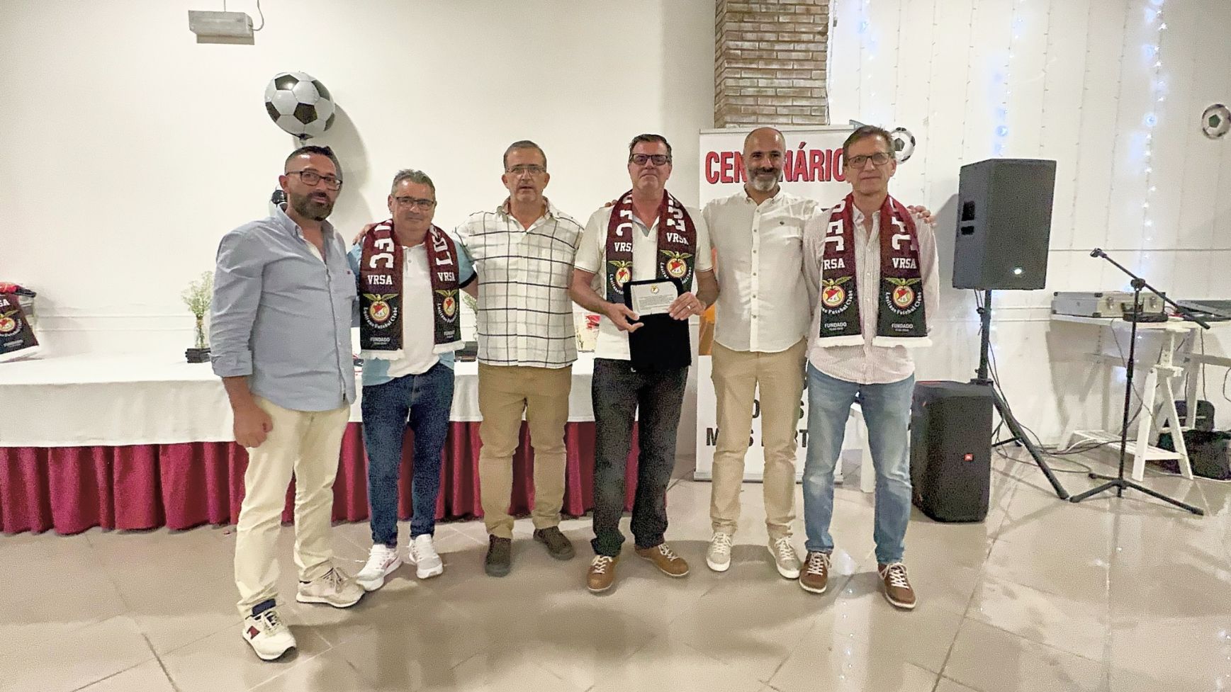 Orquestra Sérgio Peres homenageada pelo Lusitano Futebol Clube