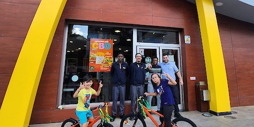 Oito Bicicletas oferecidas a crianças participantes no passatempo McDonalds - "Um Happy Meal de Sonho"