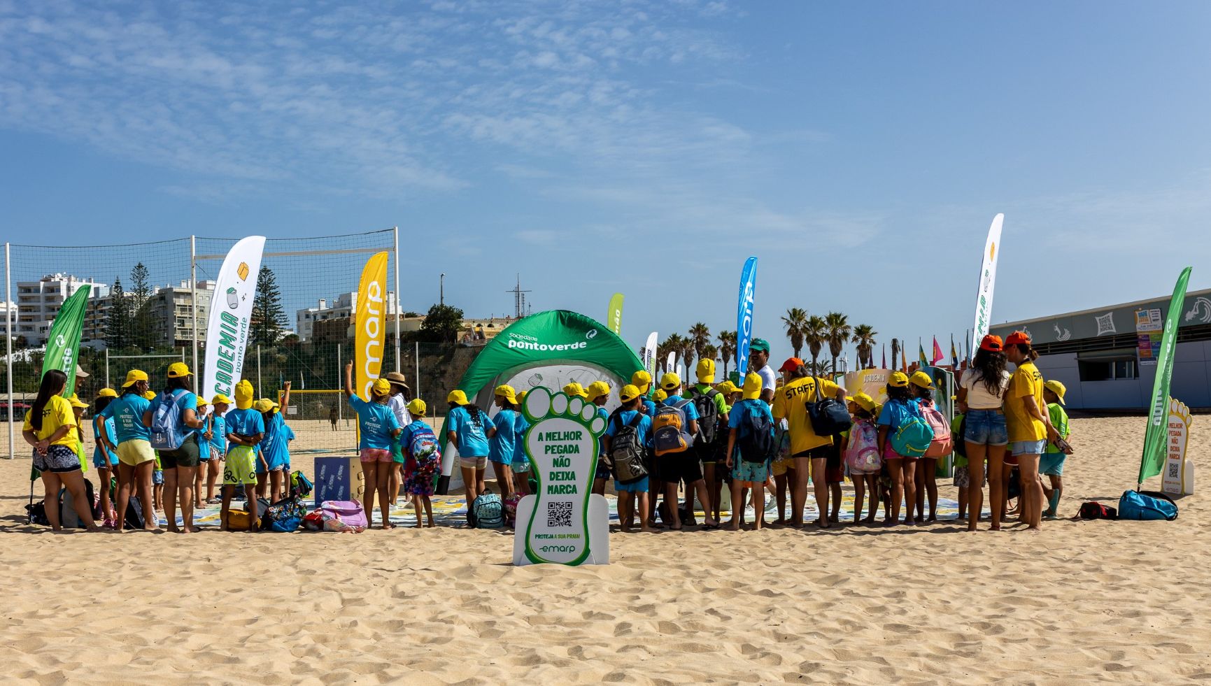 Área Desportiva da Praia Rocha foi palco da atividade “Recicla Mania” da Sociedade Ponto Verde