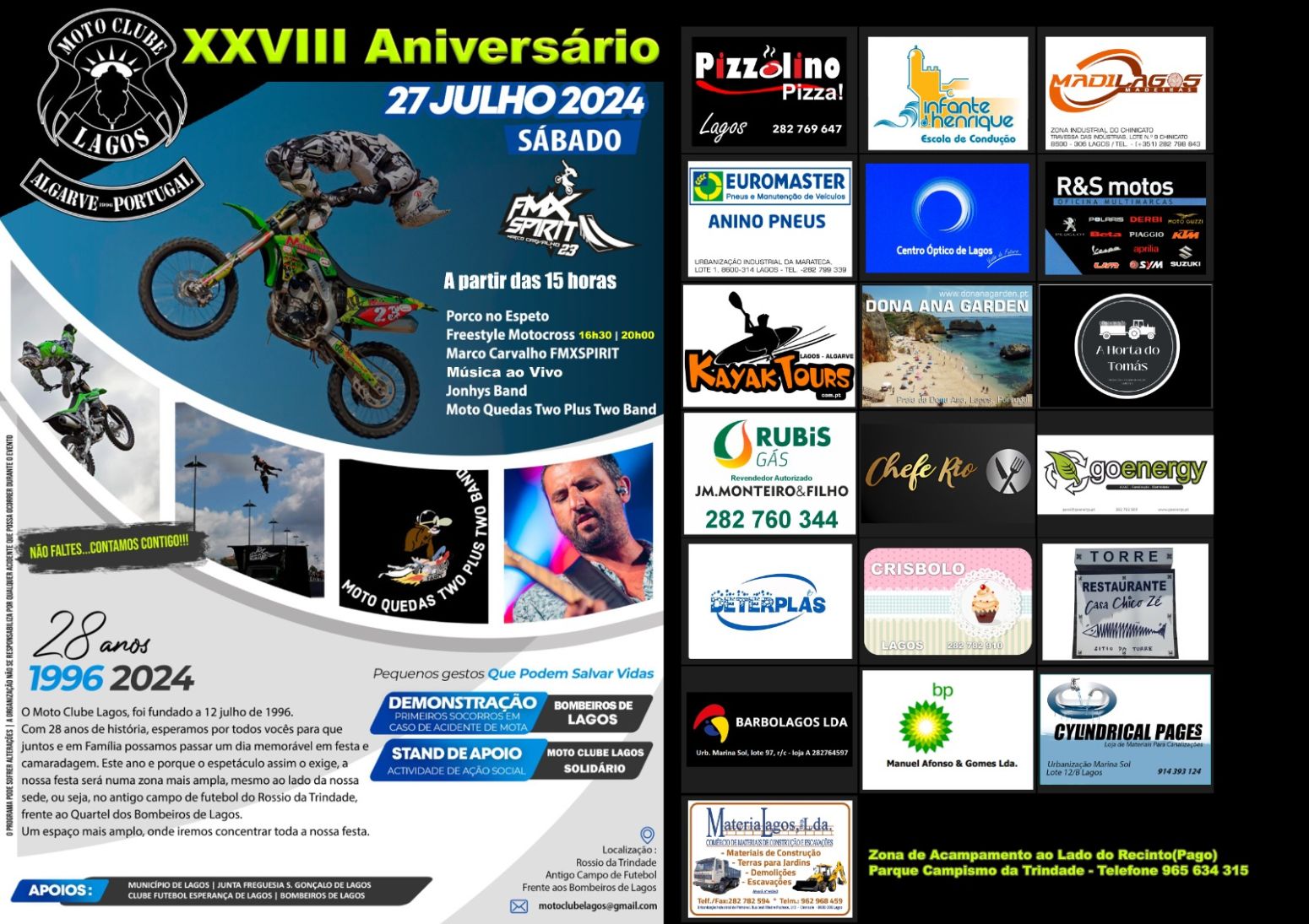 Comemoração do XXVIII Aniversário do Moto Clube de Lagos