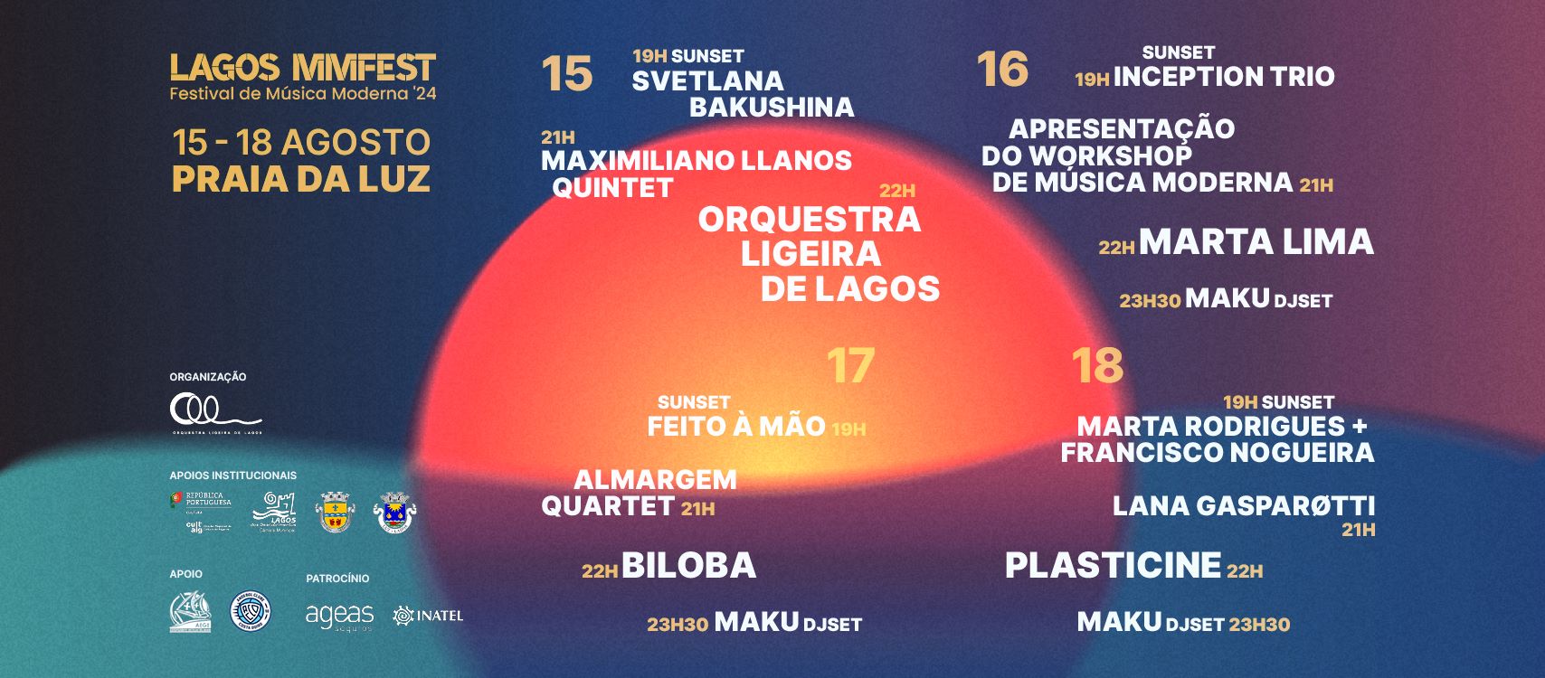 LAGOSMMFEST'24: Festival de Música Moderna chega à Praia da Luz de 15 a 18 de agosto