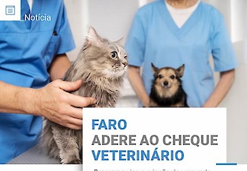 Município de Faro adere ao Cheque Veterinário