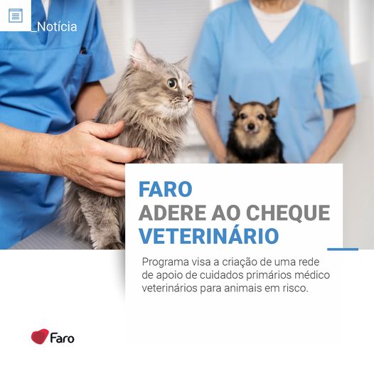 Município de Faro adere ao Cheque Veterinário