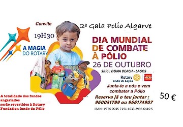 Rotary Clube de Lagos: 2ª Gala Pólio Algarve