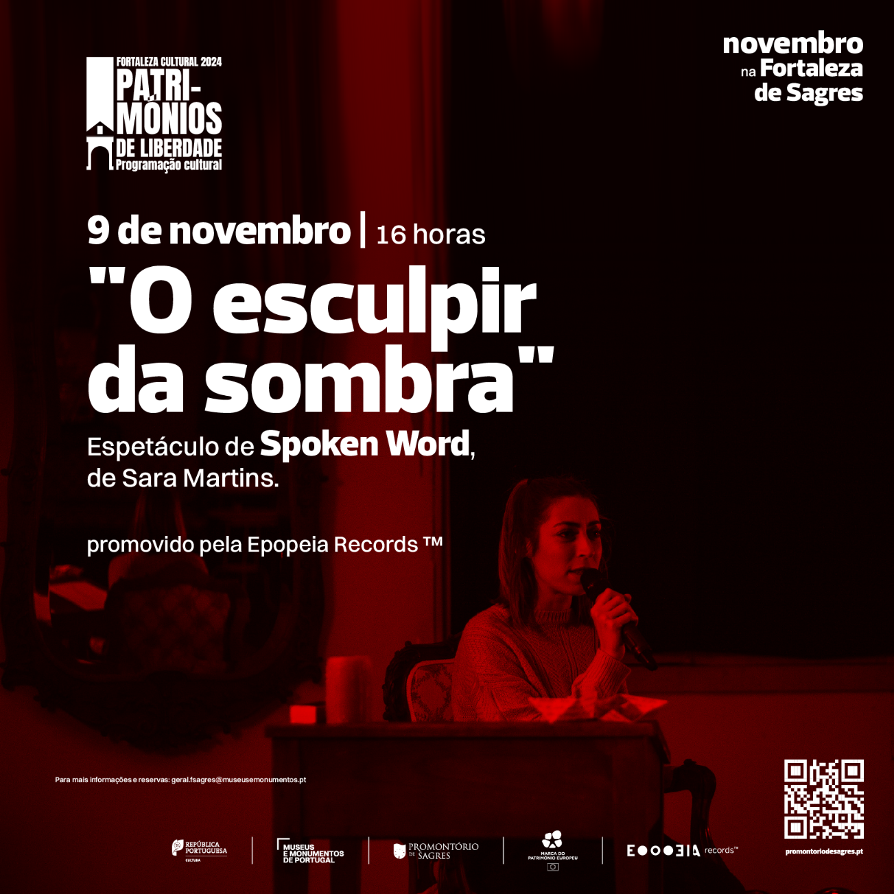 A Fortaleza de Sagres apresenta “O Esculpir da Sombra”, de Sara Martins