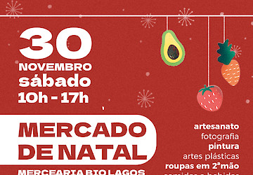 Mercado de Natal da Mercearia Bio em Lagos