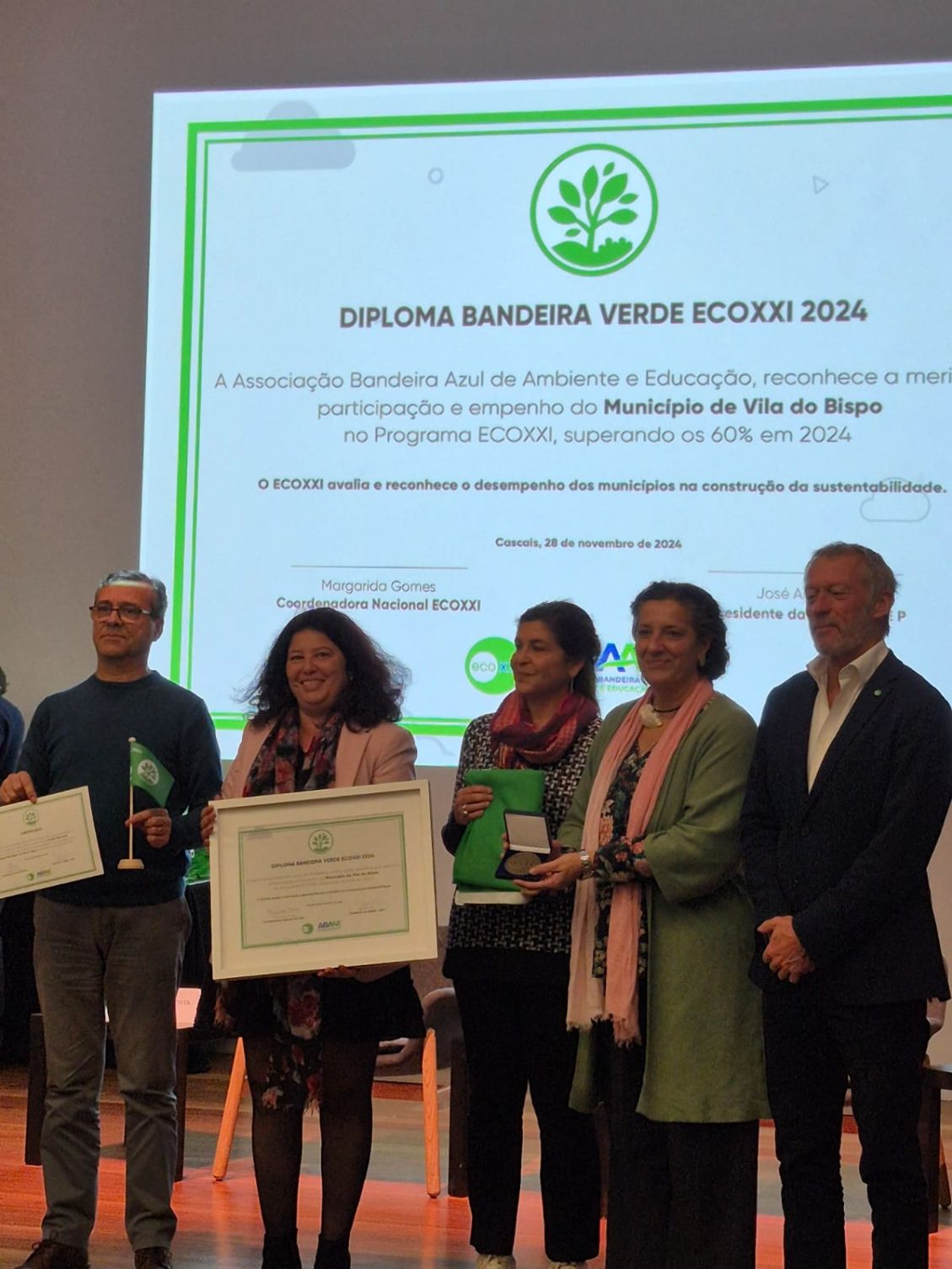 Município de Vila do Bispo Galardoado com a Bandeira Verde ECOXXI 2024