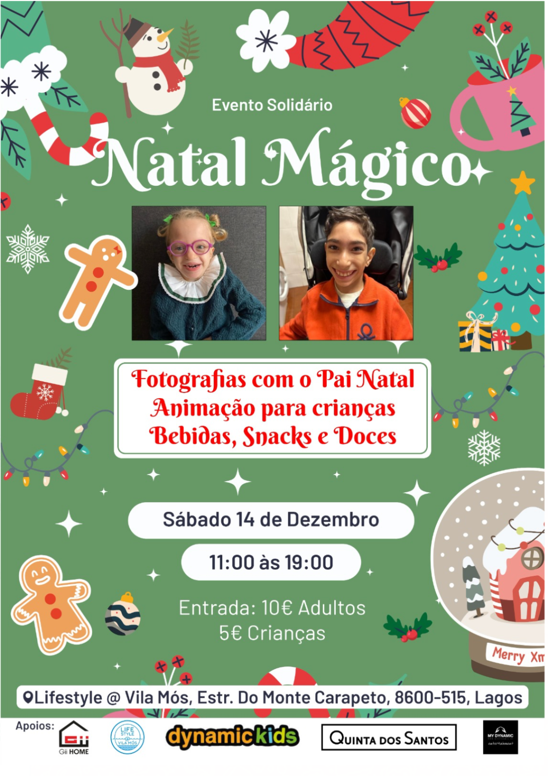 Evento Solidário: Natal Mágico a favor de Constança e Vicente