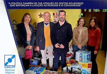 CDS-PP Algarve entrega Cabaz de Natal à Casa de Acolhimento "Os Miúdos"