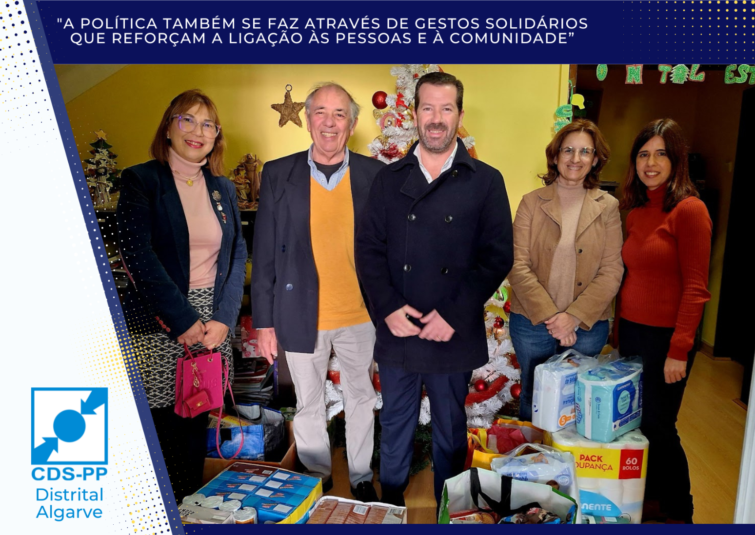 CDS-PP Algarve entrega Cabaz de Natal à Casa de Acolhimento "Os Miúdos"