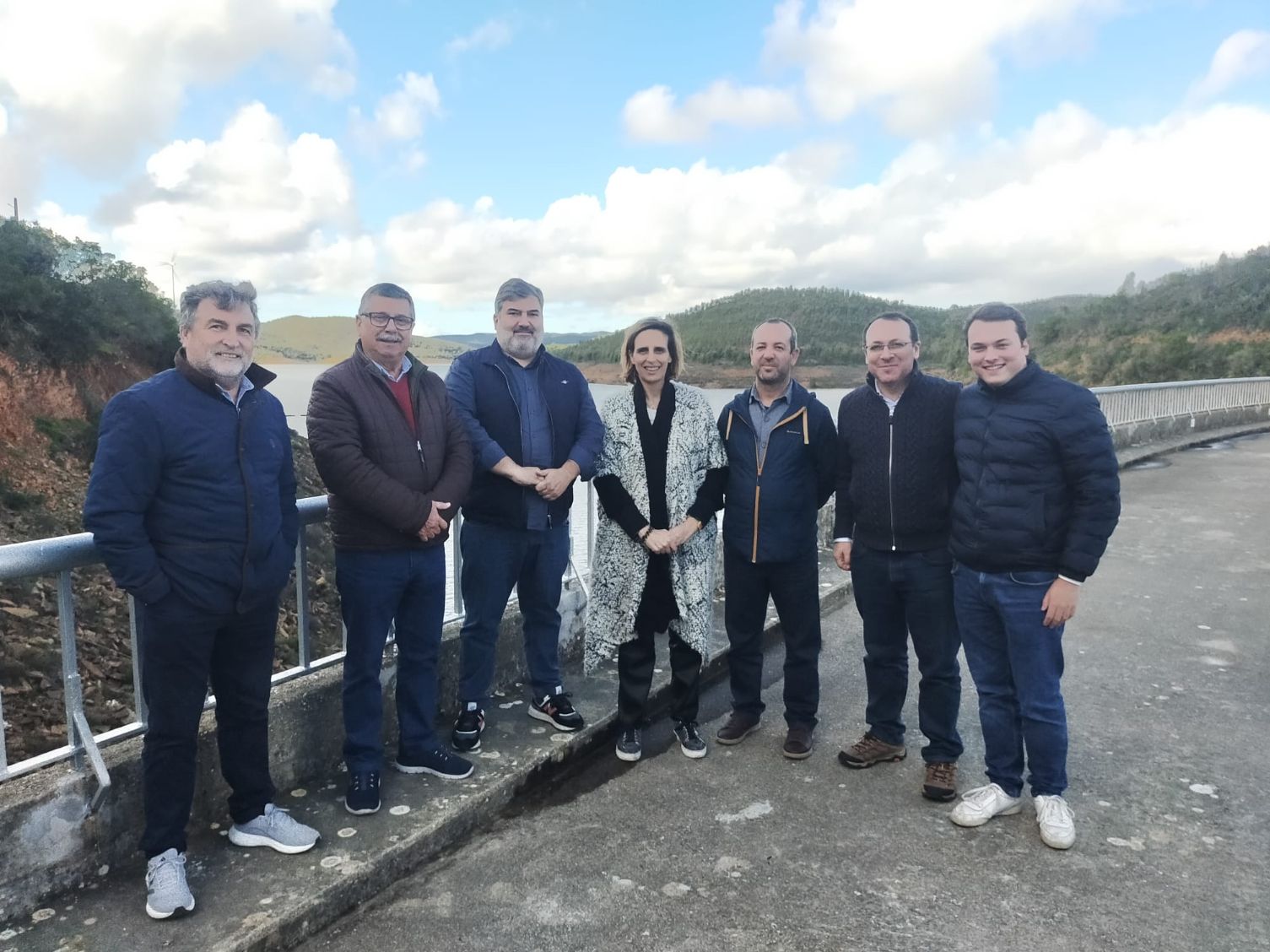 Deputados Socialistas em visita à Barragem da Bravura