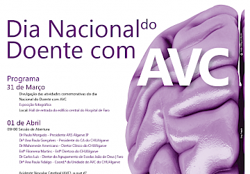 Dia Nacional do Doente com AVC: Faro promove programa de actividades abertas ao público de 31 de Março a 5 de Abril