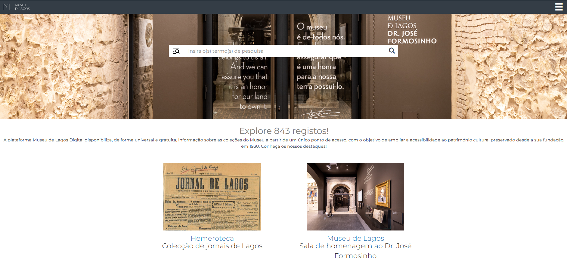 Museu Municipal Dr. José Formosinho de Lagos avança com plataforma digital