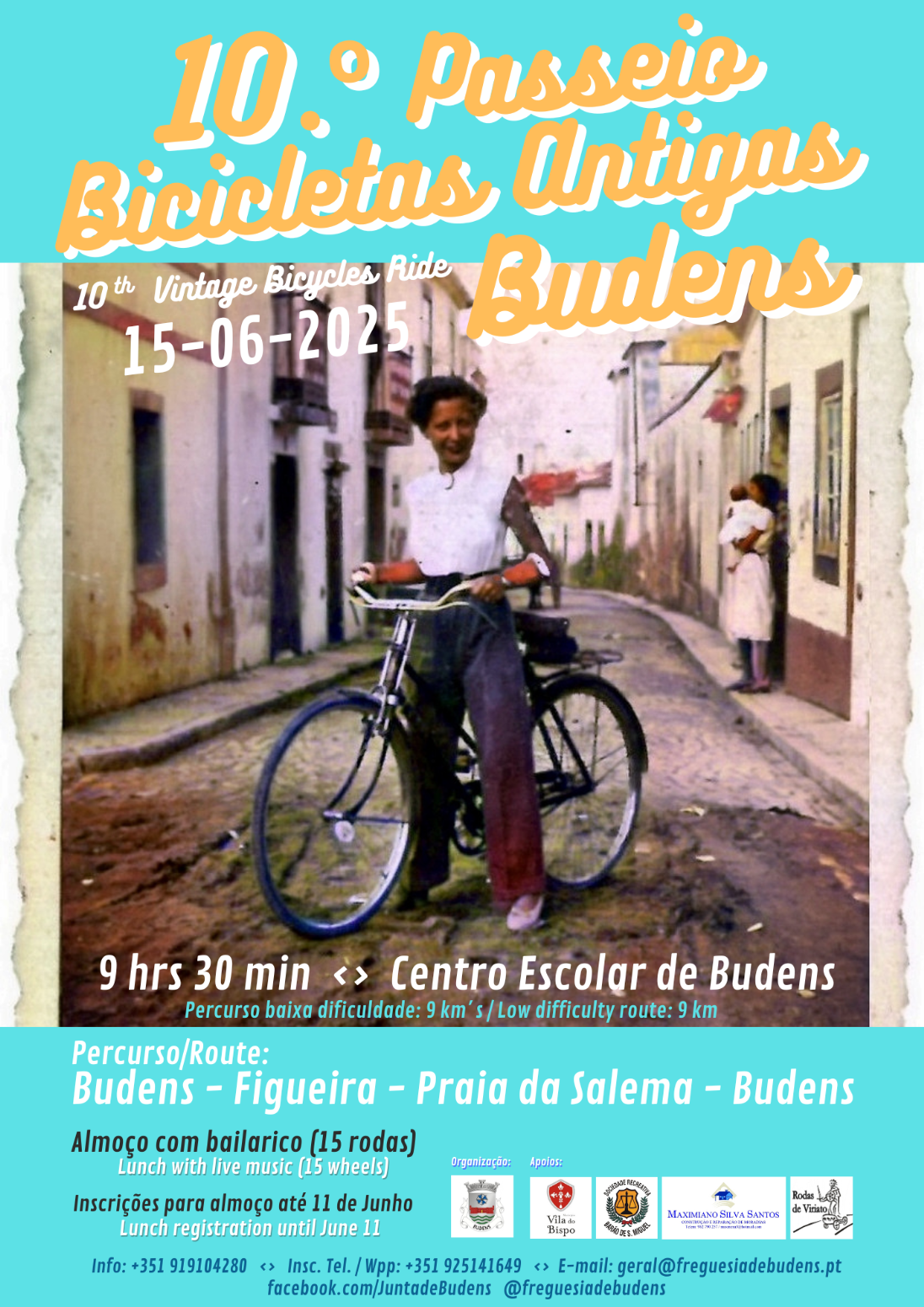Passeio de Bicicletas Antigas de Budens celebra uma década de tradição
