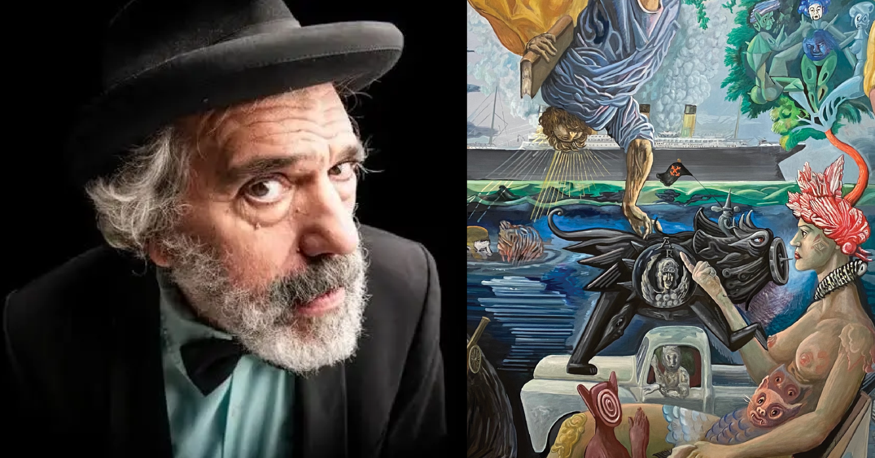 Manuel João Vieira inaugura exposição com momento musical, no LAC, em Lagos