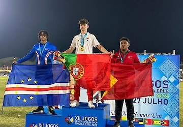 Atletismo: Medalha de Ouro para Guilherme Gavina do CRCD Luzense no Lançamento do Peso, nos Jogos da CPLP, em Timor Leste