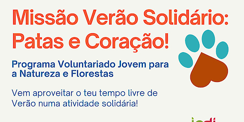Oportunidade de voluntariado em Albufeira “Missão Verão Solidário – Patas e Coração”