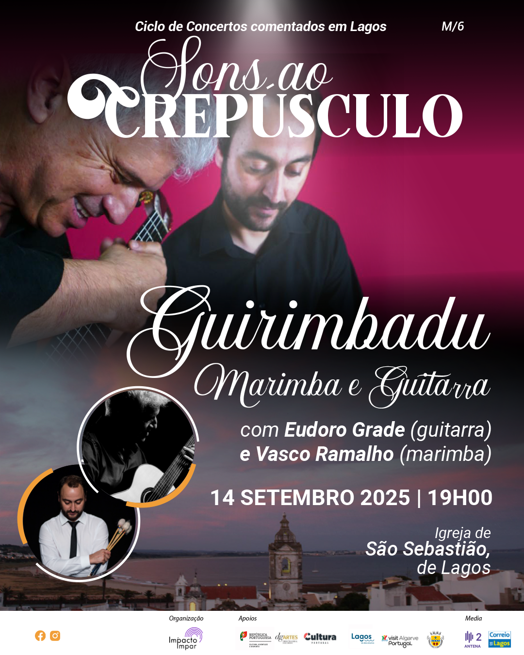 Ciclo de concertos comentados Sons ao Crepúsculo - DUO GUIRIMBADU