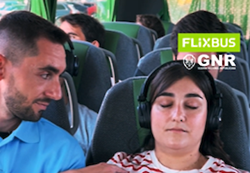 GNR e FlixBus unem-se em campanha de sensibilização para o uso do cinto de segurança nos autocarros