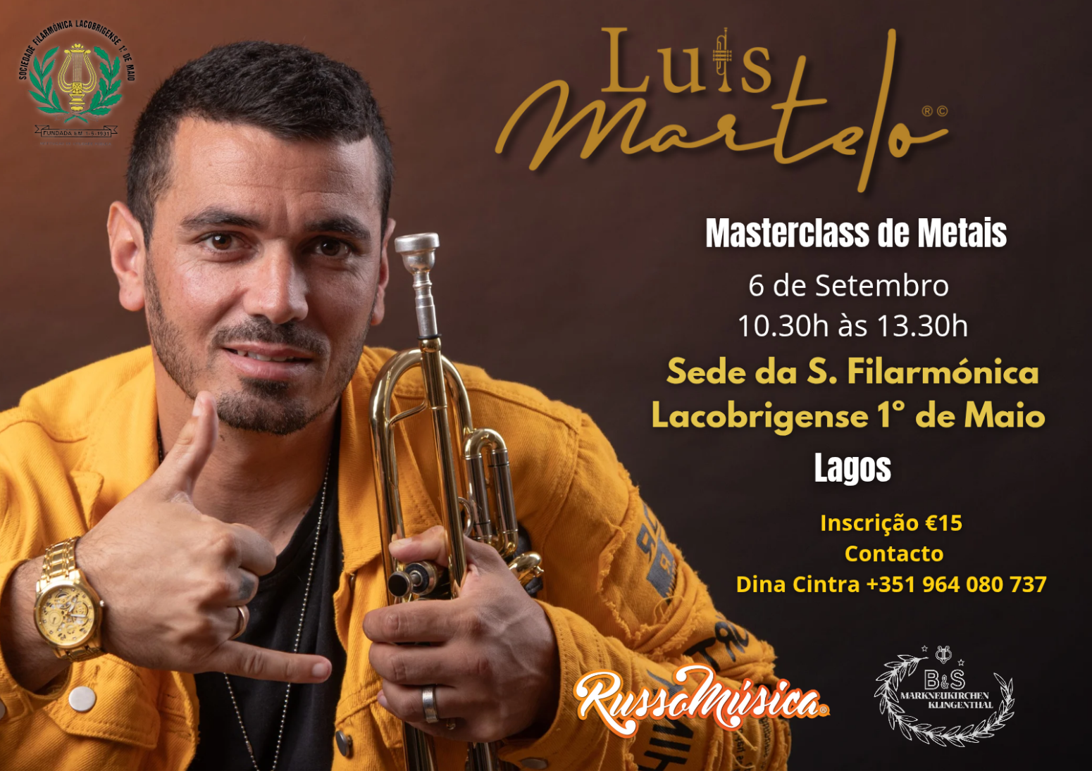 A não perder, dois fantásticos eventos promovidos pela Sociedade Filarmónica Lacobrigense 1º de Maio no mês de Setembro