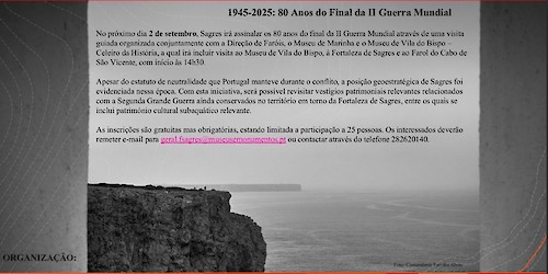 Sagres assinala o 80º aniversário do final da II Guerra Mundial