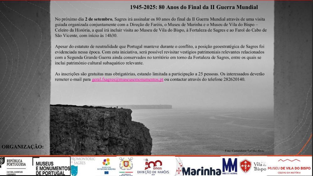 Sagres assinala o 80º aniversário do final da II Guerra Mundial