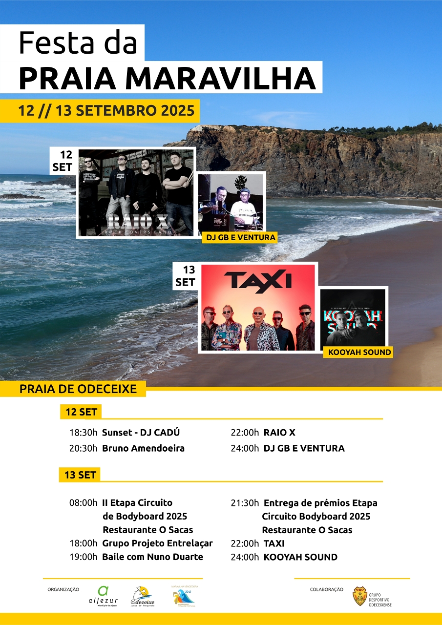 Festa da Praia Maravilha | Odeceixe | 12 e 13 de setembro