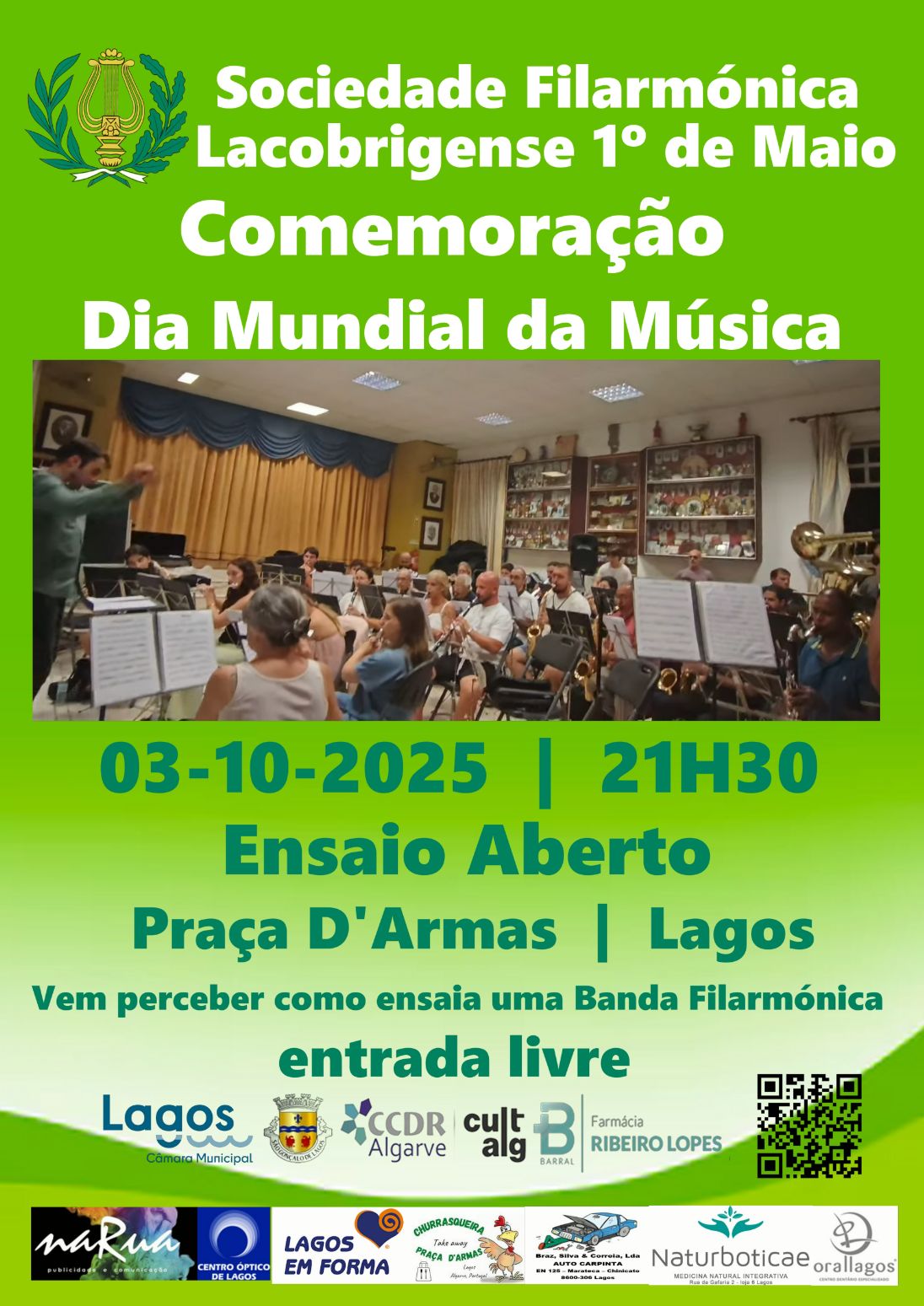 Filarmónica Lacobrigense 1º de Maio promove dois eventos marcantes em Outubro