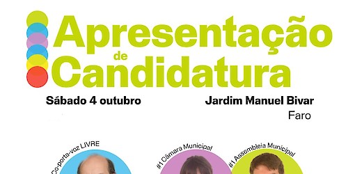 Rui Tavares presente na Apresentação Pública das listas do LIVRE em Faro