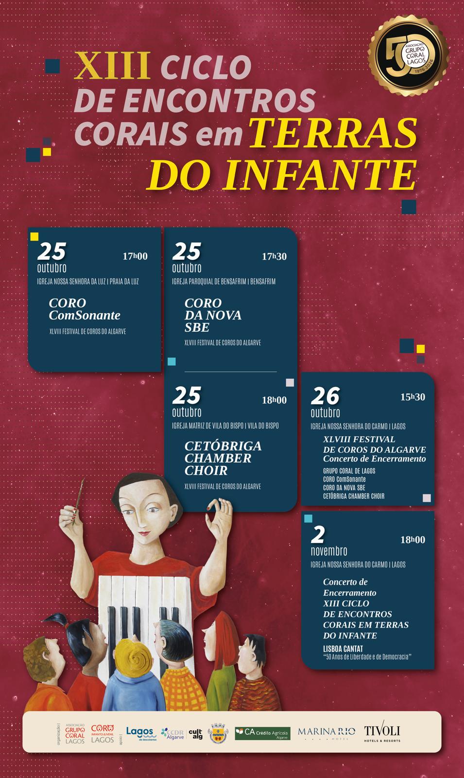 XLVIII Festival de Coros do Algarve inicia comemorações do cinquentenário da AGCL