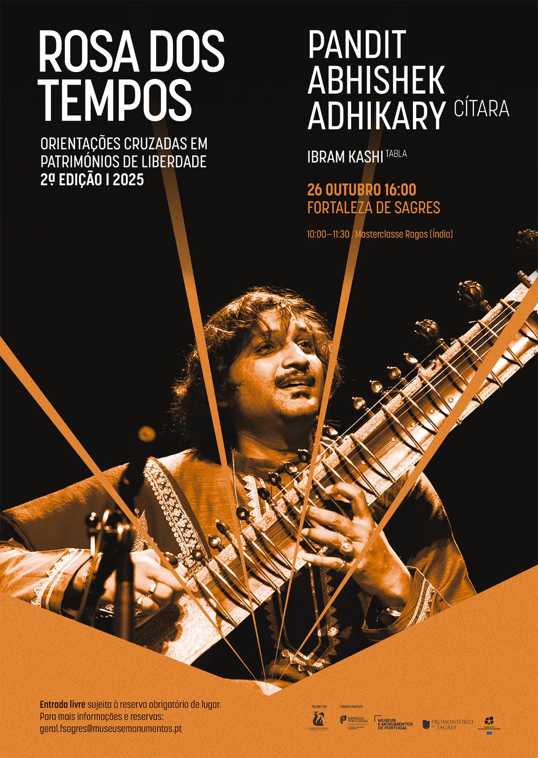 A Fortaleza de Sagres recebe "Rosa dos Tempos": Concerto de cítara e tablas e Masterclasse de ragas indianos