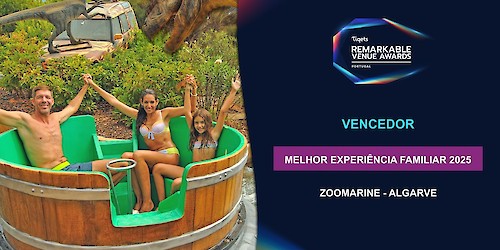 Zoomarine Algarve vence prémio “Best Family Experience 2025” em Portugal