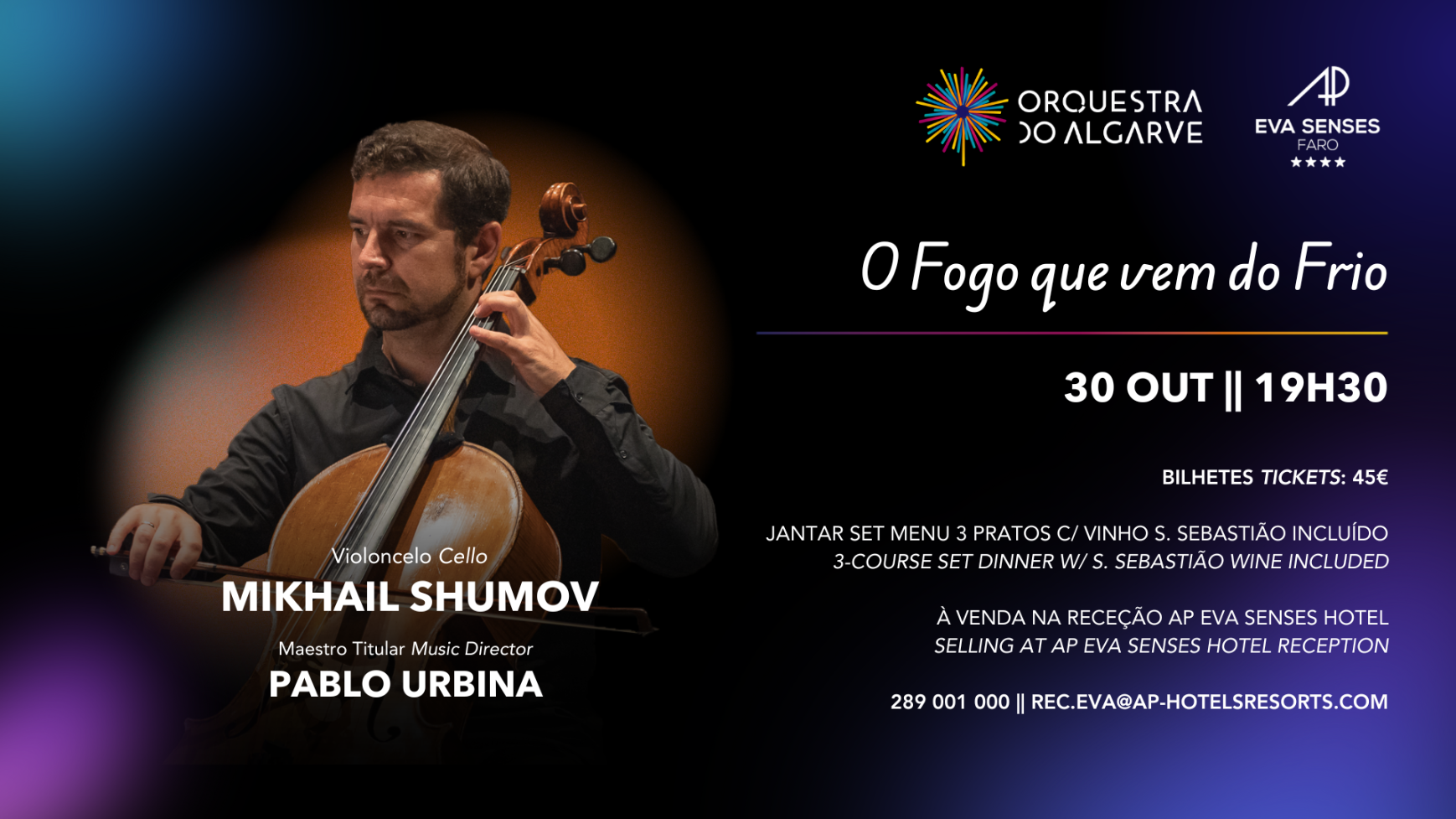 Orquestra do Algarve e AP Eva Senses Hotel unem-se numa noite recheada de boa música e gastronomia
