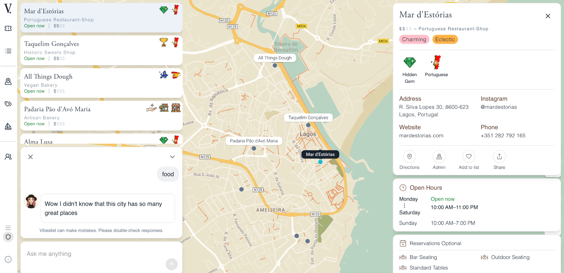Vibeslist, descobrir Lagos com inteligência artificial