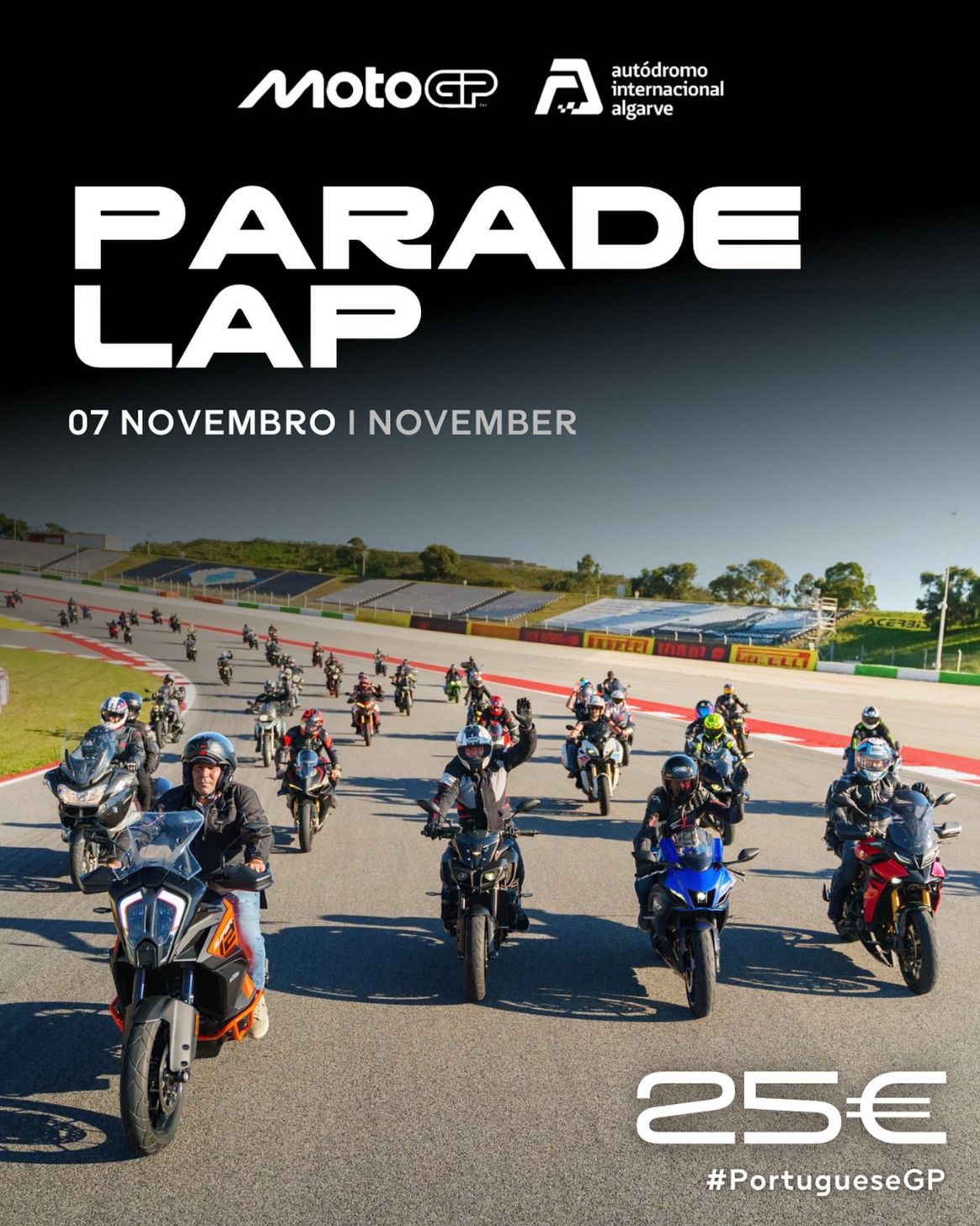 MotoGP 2025: Parade Lap leva motociclistas a descobrir o Autódromo Internacional do Algarve