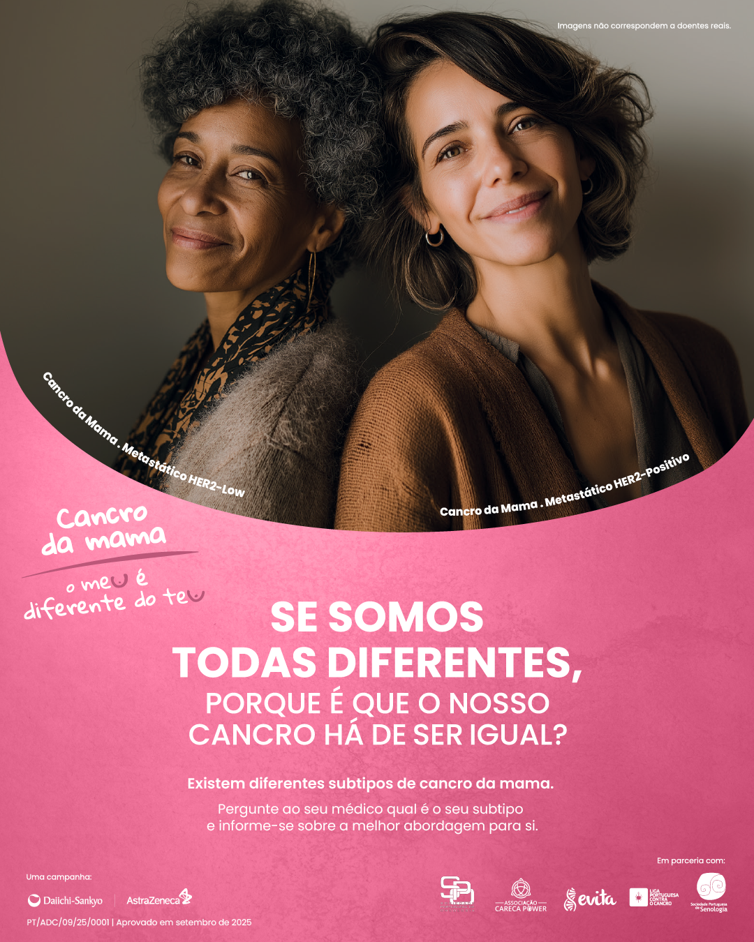Campanha “O Meu é Diferente do Teu” regressa na 3ª edição para sensibilizar sobre os diferentes subtipos de cancro da mama