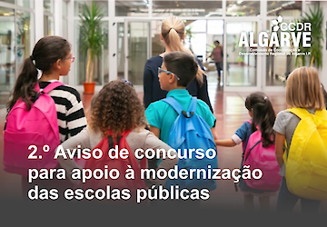 2.º Aviso de concurso para apoio à modernização das escolas públicas