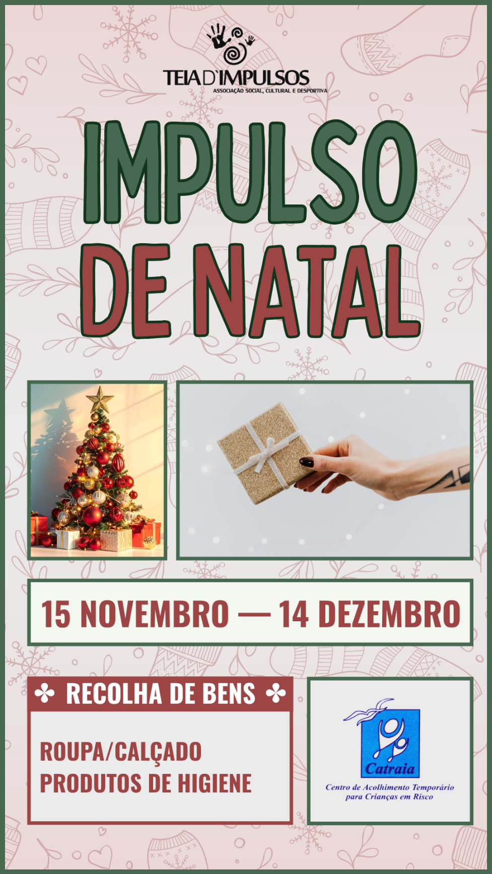 Teia D’Impulsos lança ação solidária “Impulso de Natal” em apoio à Catraia