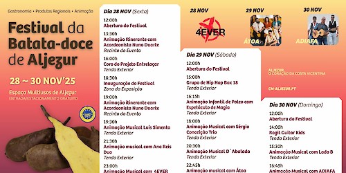 Festival da Batata-Doce de Aljezur está quase aí!