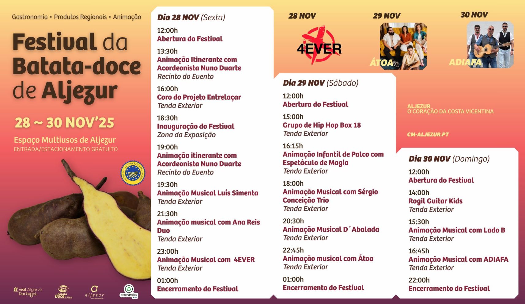 Festival da Batata-Doce de Aljezur está quase aí!