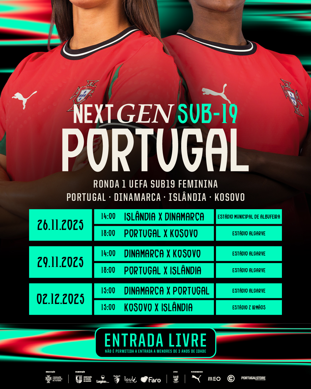 Seleção Nacional Sub19 Feminina inicia apuramento para o Europeu no Algarve