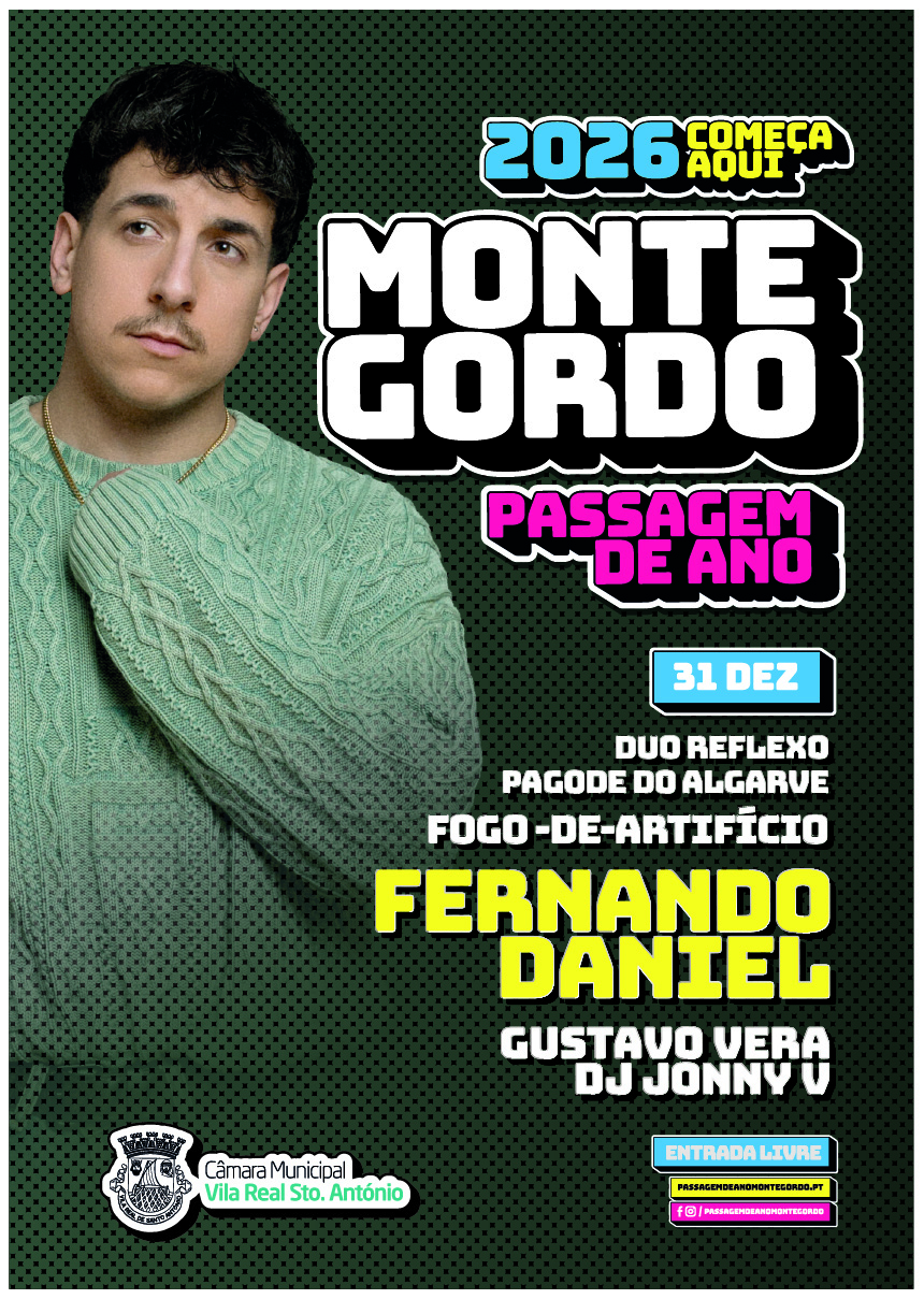 Monte Gordo recebe Fernando Daniel na grande noite de Passagem de Ano